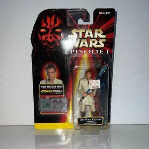 Hasbro Star Wars Episode 1 Obi-Wan Kenobi w/ lightsaber Jedi Duel Action Figure